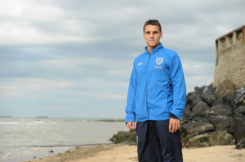 Matthew James at the Normandy Beaches.